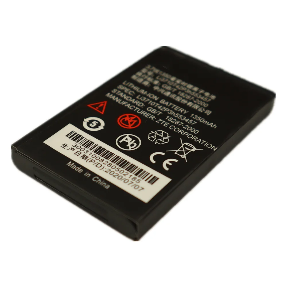 Аккумулятор Li3710T42P3h553457 1350 мАч Высококачественная батарея для ZTE S100 S130 S160 S182 S190 S189