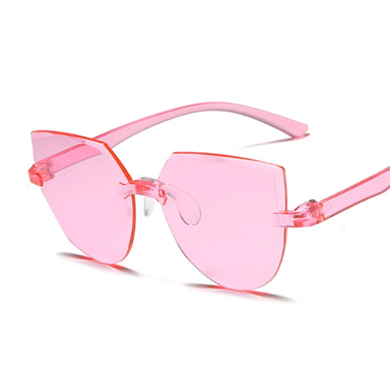 

Очки солнцезащитные женские «кошачий глаз», модные дизайнерские цельнокроеные солнечные очки конфетных цветов с градиентом