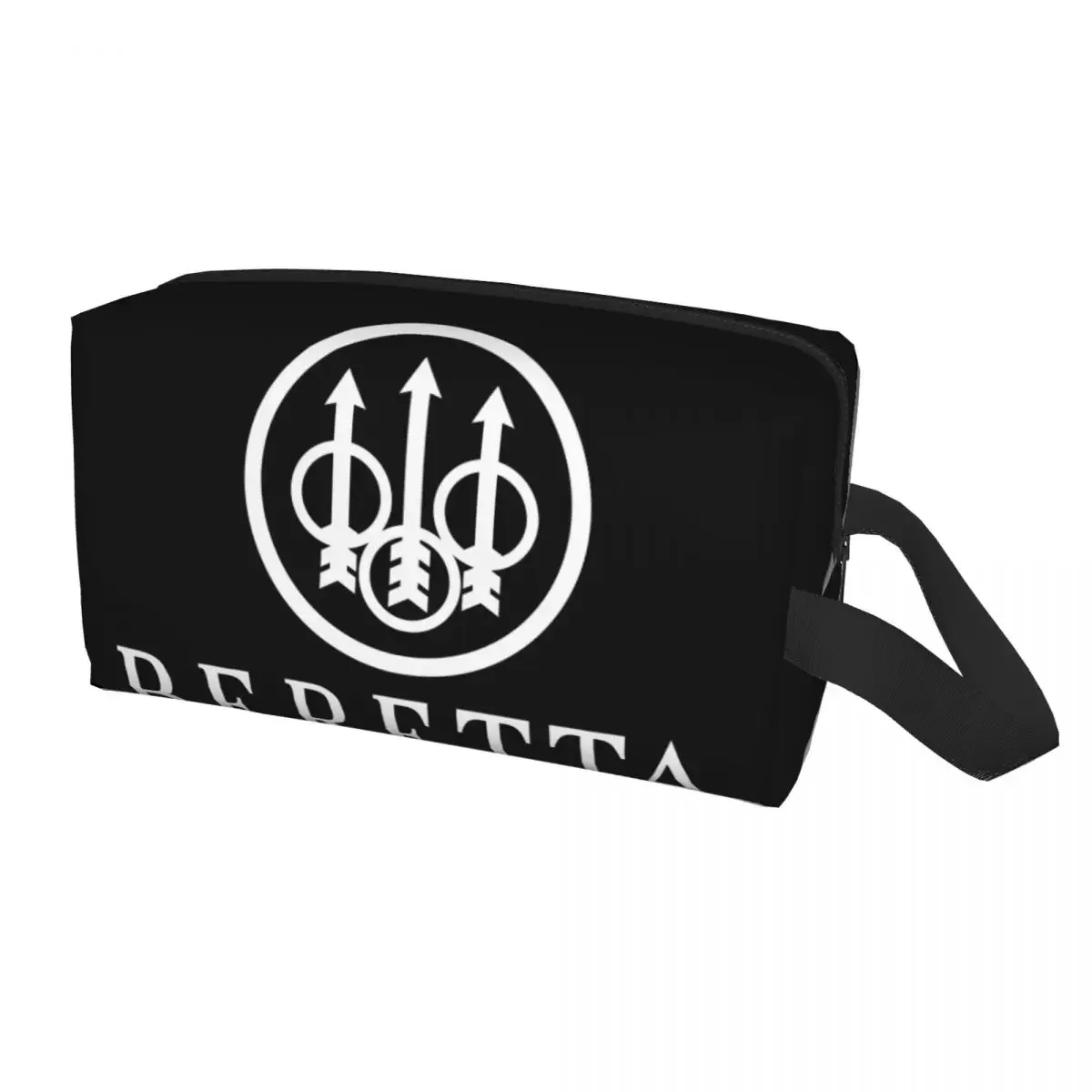 

Custom Beretta Travel Cosmetic Bag for Women Military Gun Lover Toiletry Makeup Organizer Lady Beauty Storage Dopp Kit