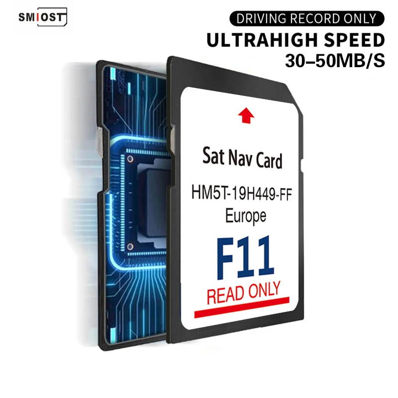 F11 64 ГБ для Ford Sync2 Sat Nav Navigation Map SD Card Карта Полное обновление в Европе HM5T-19H449-FF с