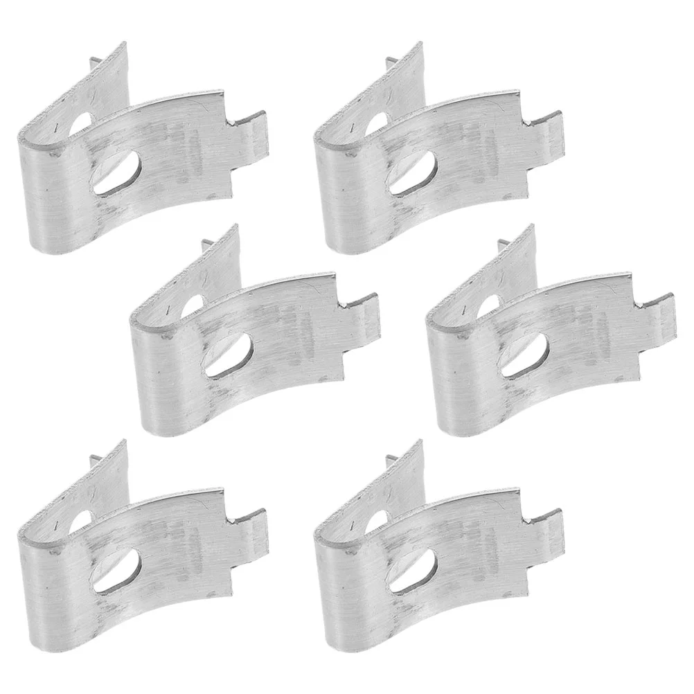 

6 Pcs Heavy Duty Shelf Bracket Clip Shelving Clips Pegs Shelves Stainless Steel Cabinet