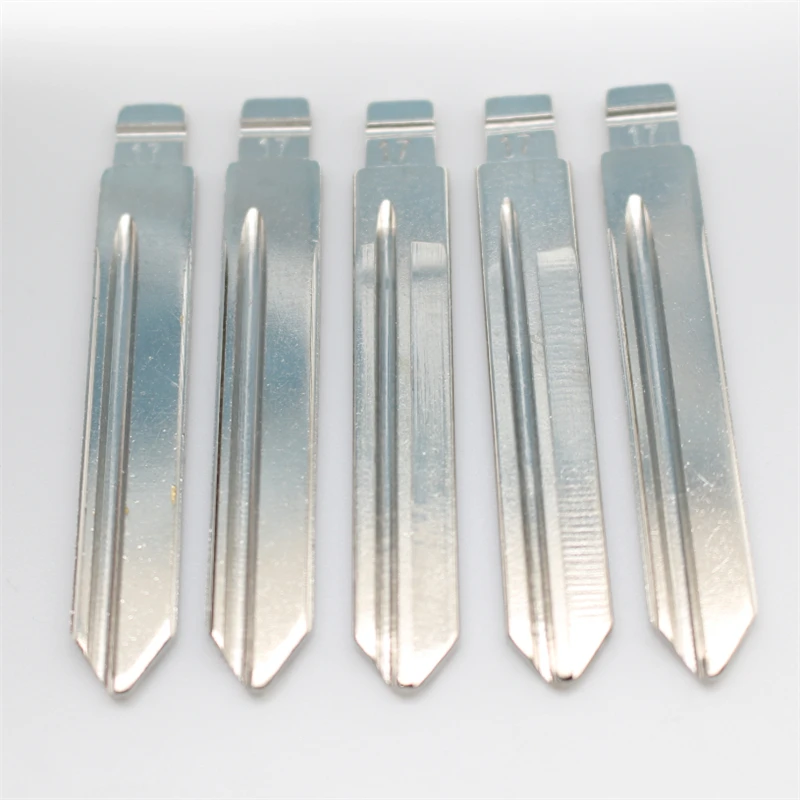 OEM 20 шт. 17 # Металлический пустой необрезанный лезвие дистанционного ключа для