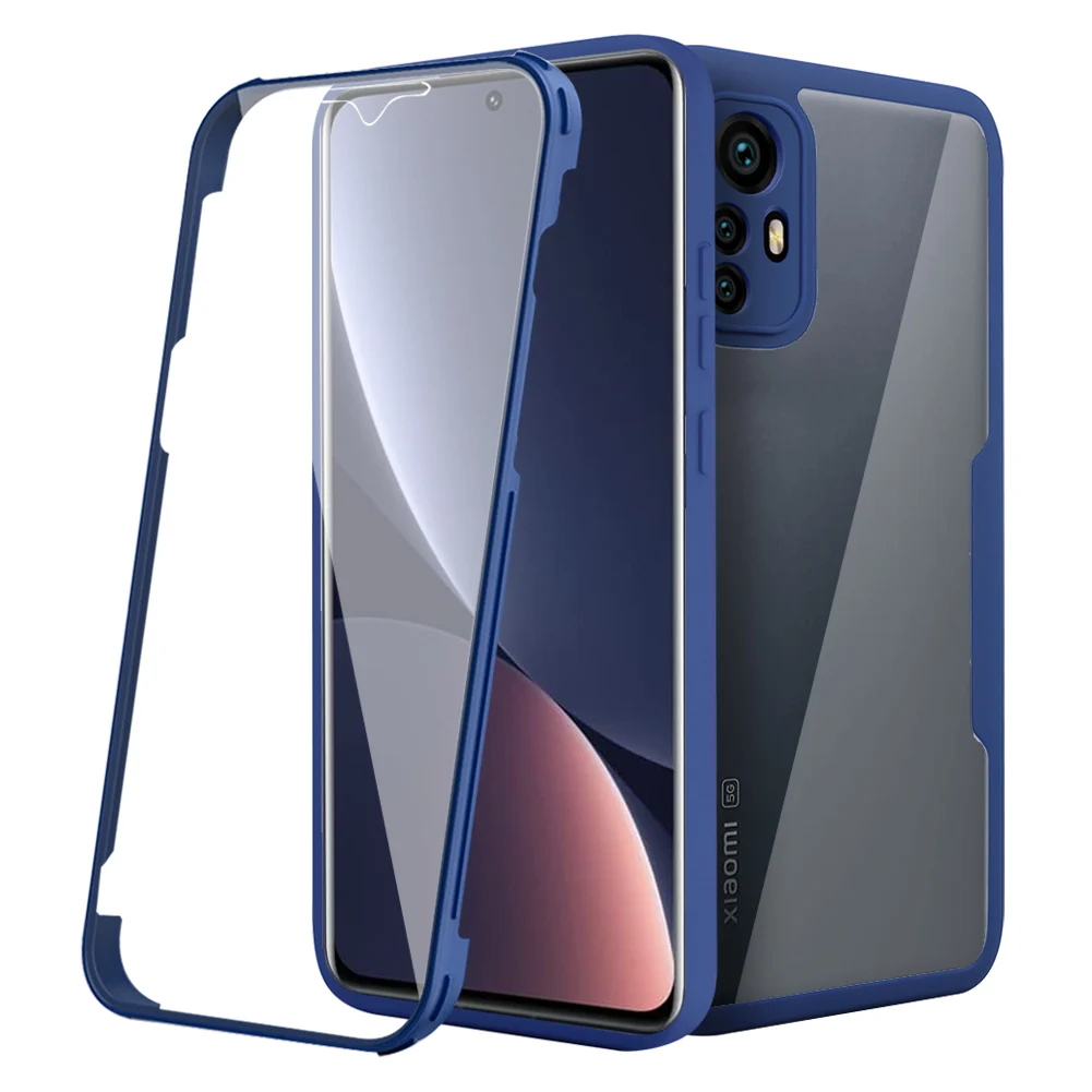 

360 All-inclusive Shockproof Phone Case For Xiaomi 12 11T 11i 11X 11 Lite Redmi Note 11 11E Pro Plus 4G 5G Front Film+Back Cover