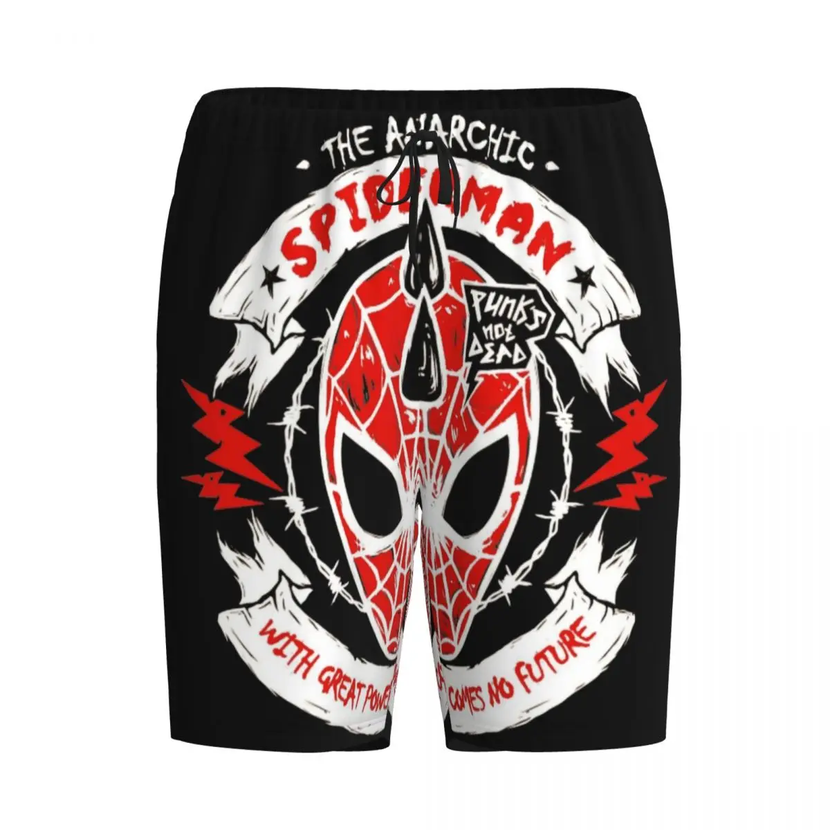 Мужские пижамные шорты с принтом Ghost Spider пижамы для сна низ карманами |
