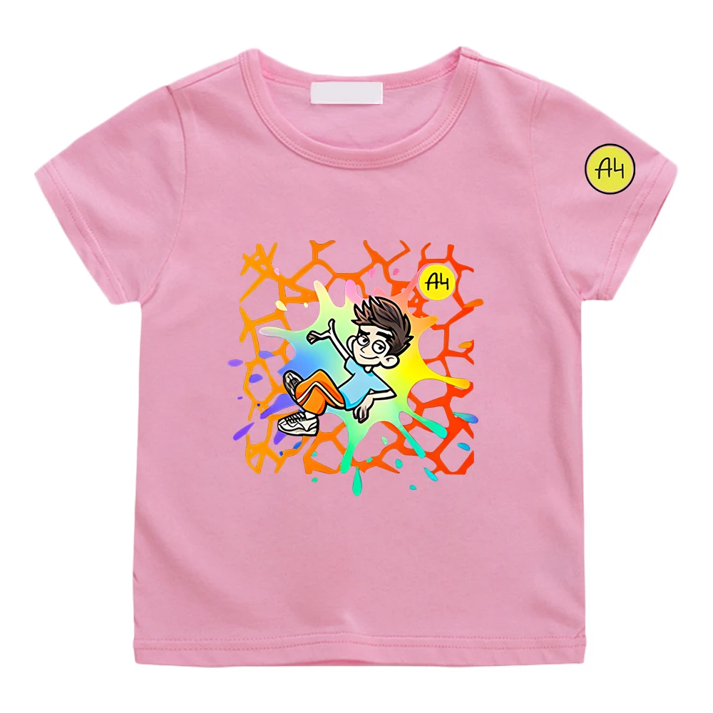 Рубашка Merch A4 футболки для мальчиков и девочек Мультяшные с ламбой Влад детские