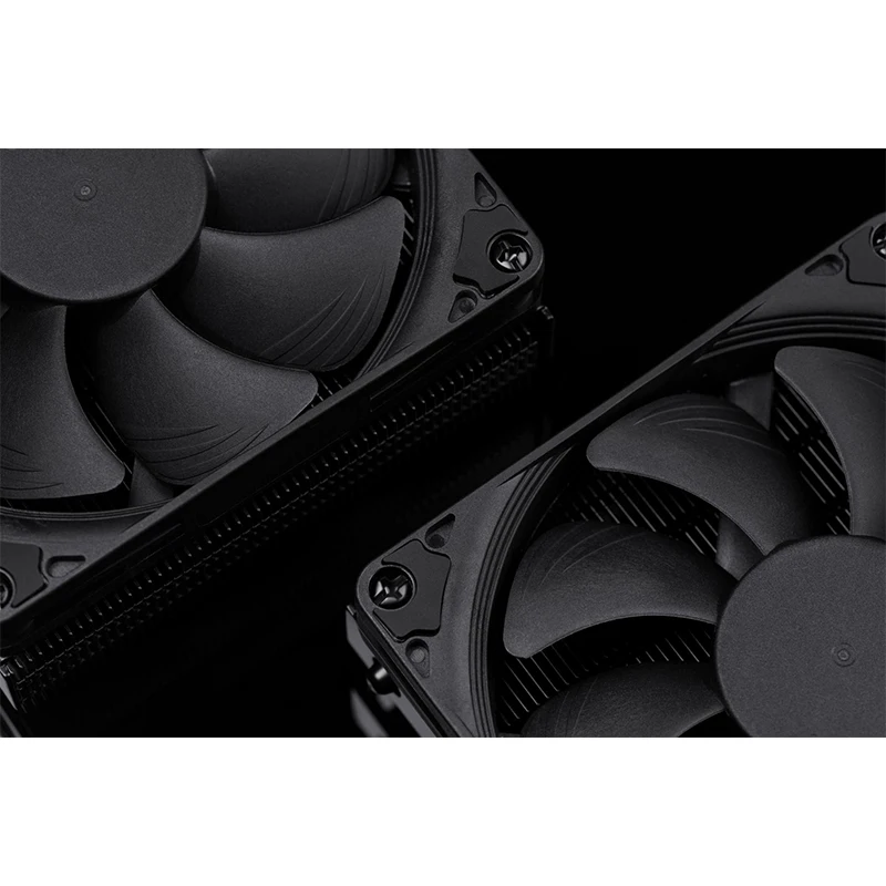 Фото Новинка, черный тонкий кулер для ЦП Intel LGA1700, меньшее давление, радиатор с воздушным охлаждением, 92 мм, ШИМ-вентилятор №4