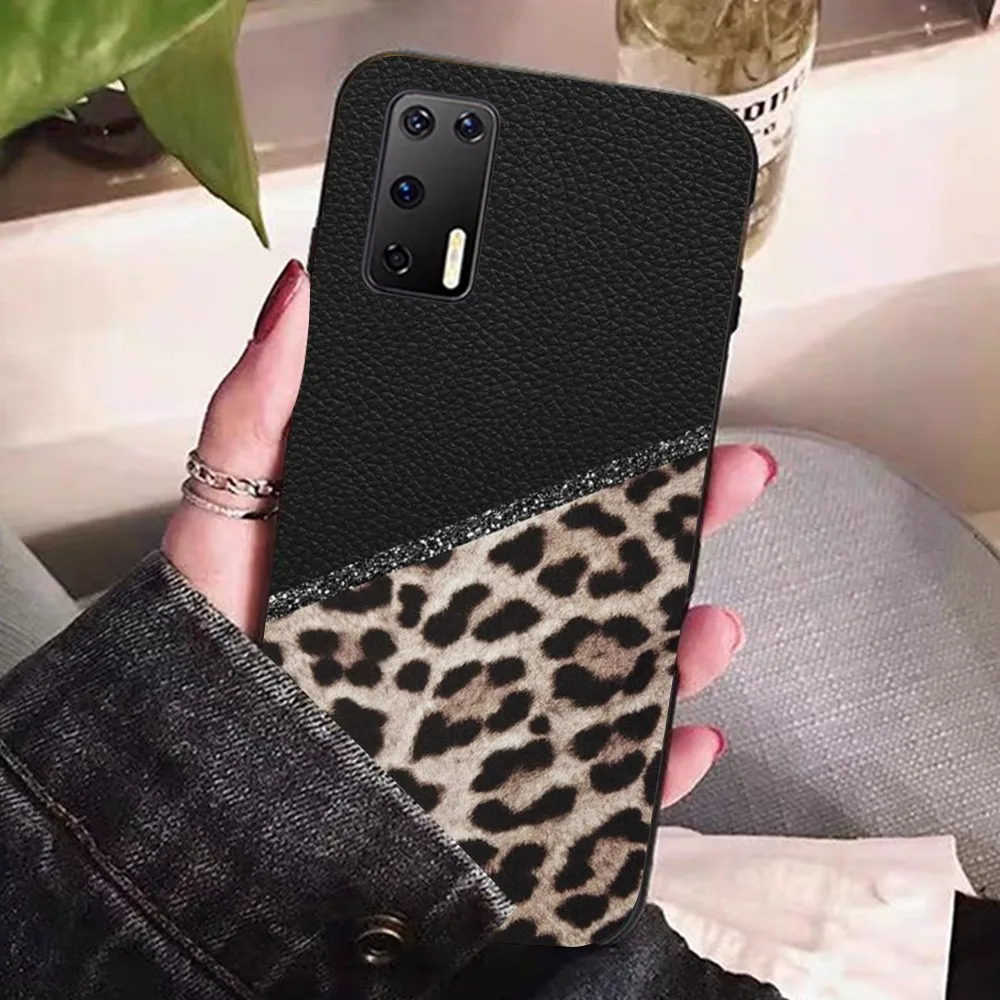 Модный чехол для телефона с леопардовым принтом Huawei P 8 9 10 20 30 40 50 Pro Lite Psmart Honor lite 70