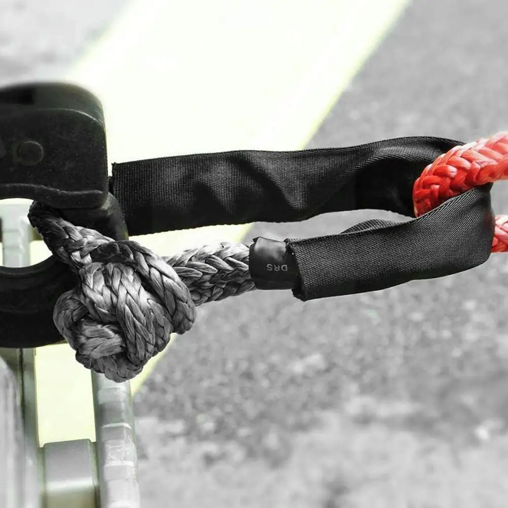 

9 Ton 5 Meter Car Tow Rope Cable Towing Pull Rope Strap Strap Hooks Off-road Truck Car Traction Winch Trailer Snatch Belt C N6W9