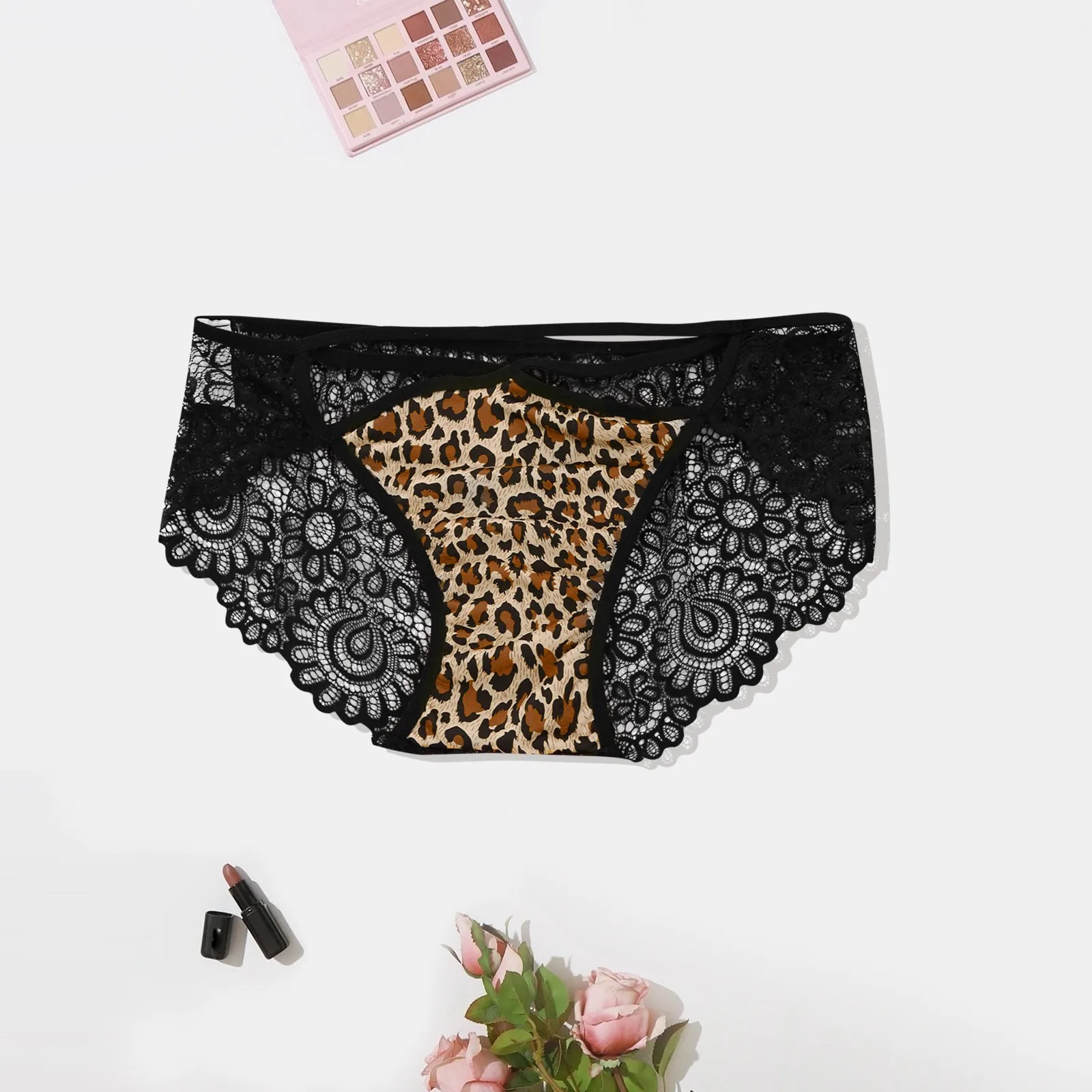 

Women'S Seamless Underwear Female Panties Sexy Leopard Lace Lingerie Brief Translucent Print Sheer Panty Underpants Bragas Mujer