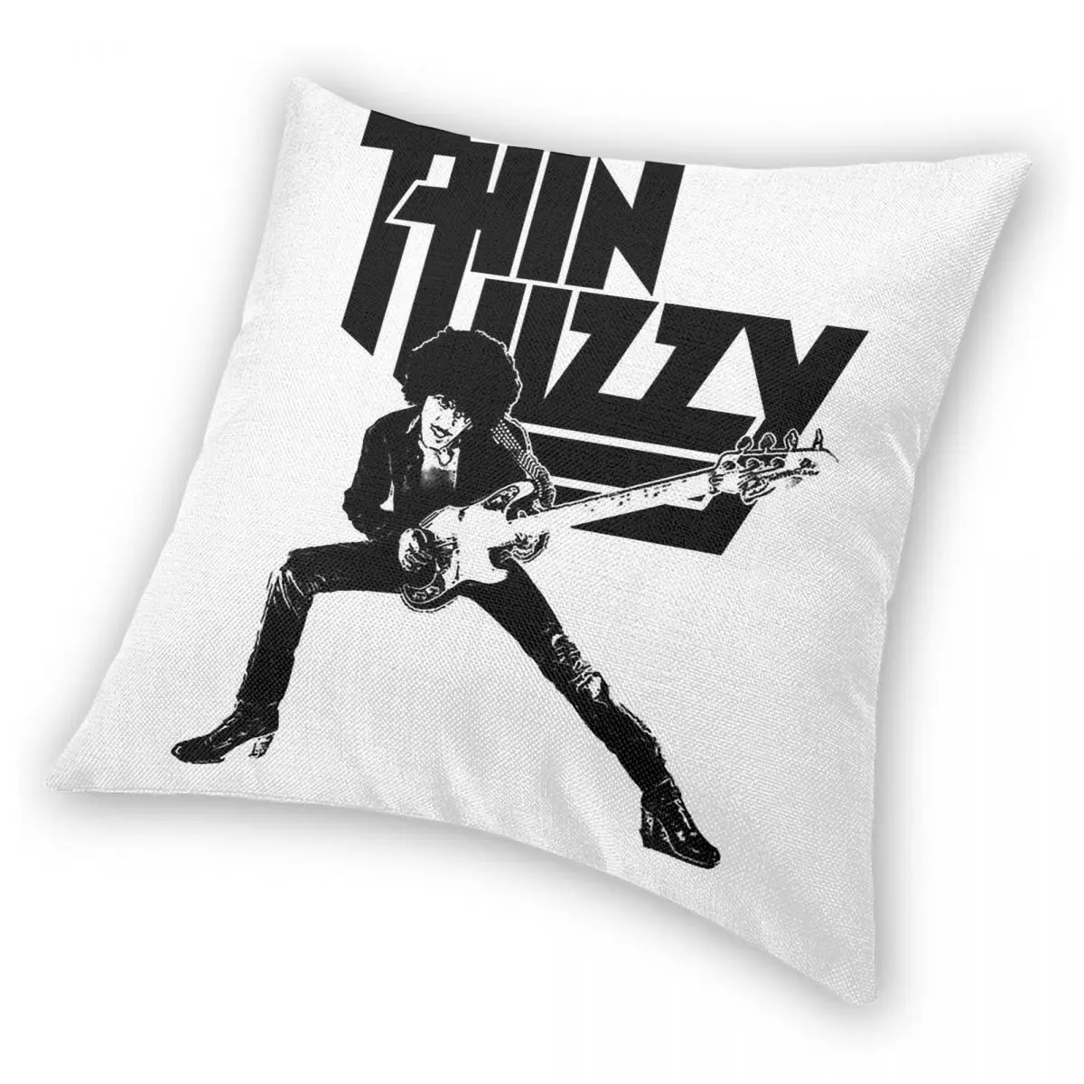 Наволочка Thin Lizzy Phil Lynott из полиэстера, льна и бархата, креативный декор с застежкой-молнией, чехол для диванной подушки (art.: 3920da18455e4) - 3920da18455e4