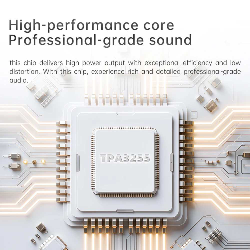 Фото Настольный Hi-Fi Bluetooth-усилитель JadeAudio Level 1 с поддержкой LDAC, 2×300 Вт, класс D, USB/коаксиальный вход для домашнего кинотеатра/ПК с питанием 48В №3