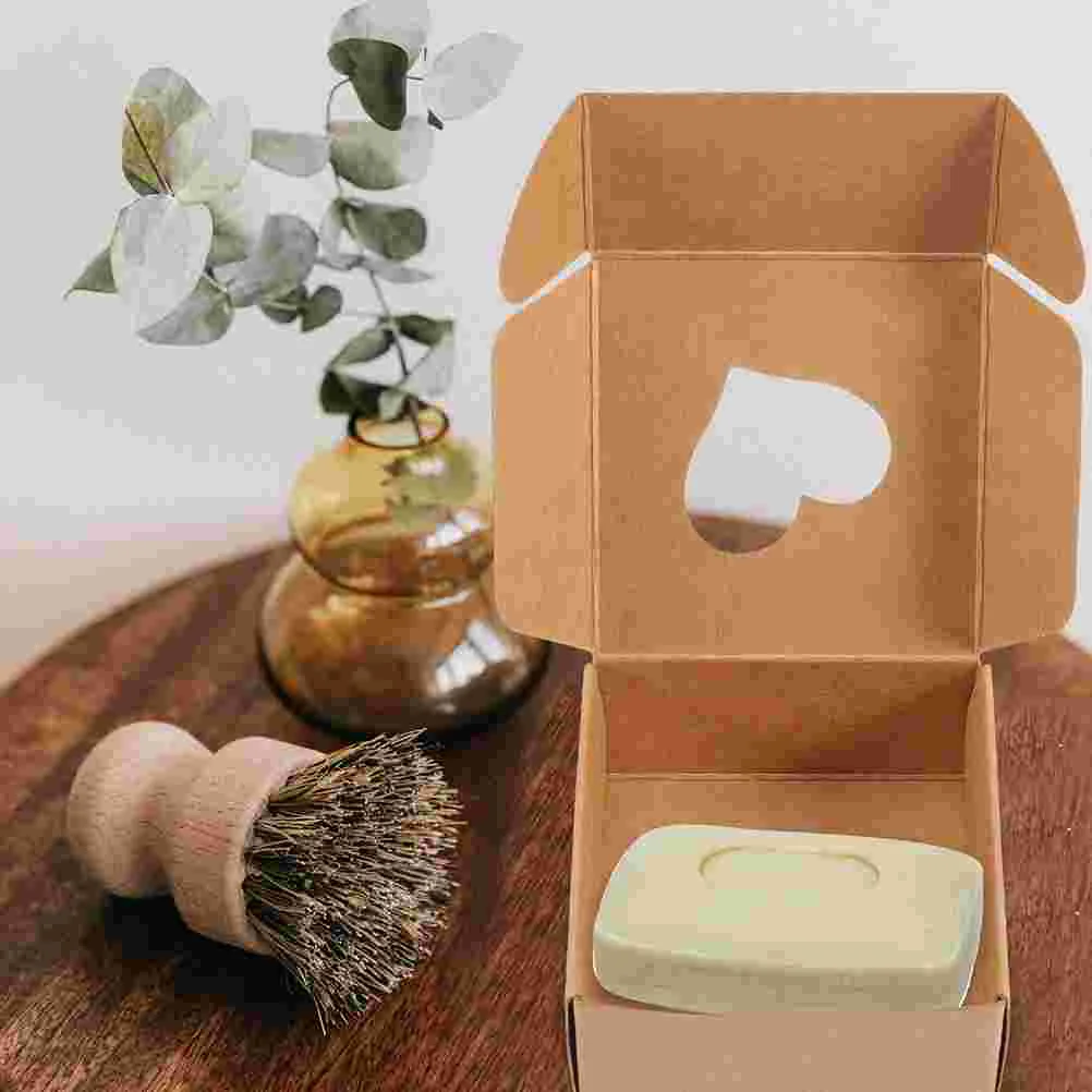 

40Pcs Packing Kraft Paper Homemade Soap Packaging Box Soap Packaging Case for Home Storage Friends
