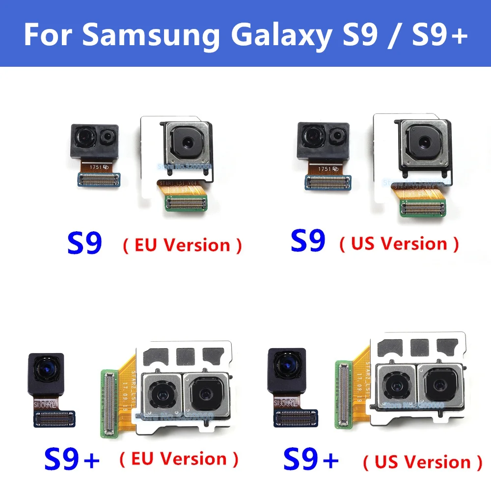 

Original Front Back Camera For Samsung Galaxy S9 Plus G960 G965 Selfie Frontal Small Rear Flex Facing Camera Module Spare Parts