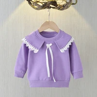 childrens sweater baby girls clothing 2022 spring undershirt clothes girls fashionable korean style cape top