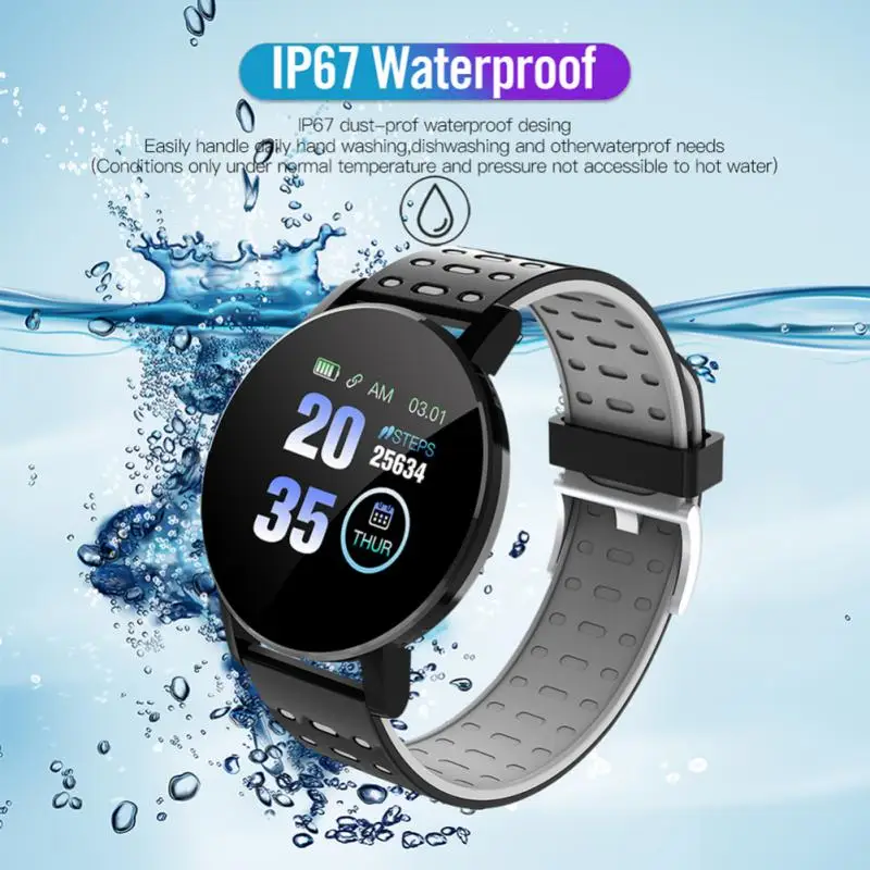 

90mah Smart Watch Usb Charging Smart Bracelet Sleep Monitor Smartwatch Fitness Pedometer 1.44 Inch For Men Women