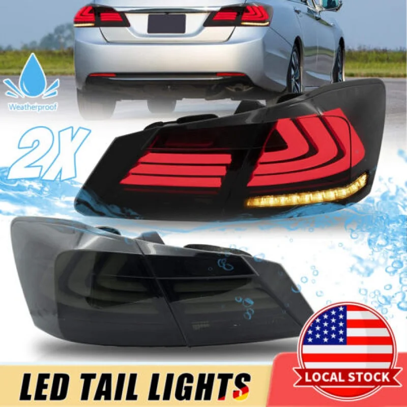 

LED Tail lights Assembly Fit for 2013-2015 For Honda Accord 9th Gen Sedan 2x