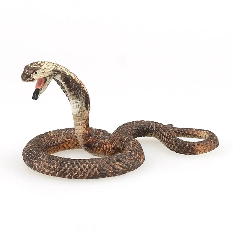 

Искусственная змея кобра Когнитивная модель пластиковая ручная работа обучающий инструмент украшение забавная игрушка подарок A0499