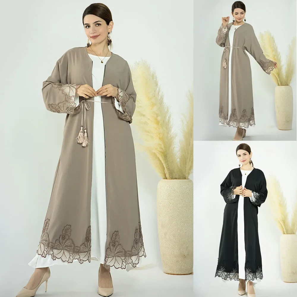 Исламская одежда открытая Абая Дубай женское мусульманское платье-хиджаб