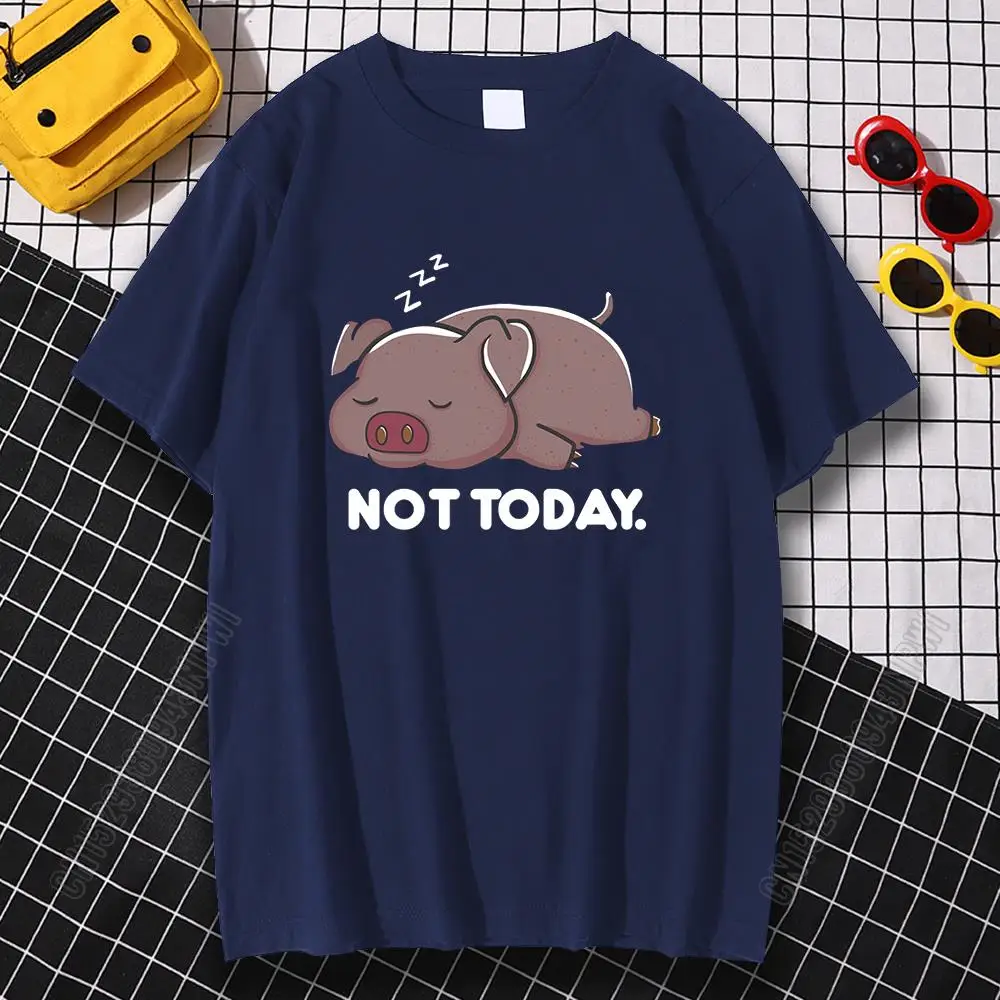 

Футболка мужская с забавным принтом «No Today», 100% хлопок