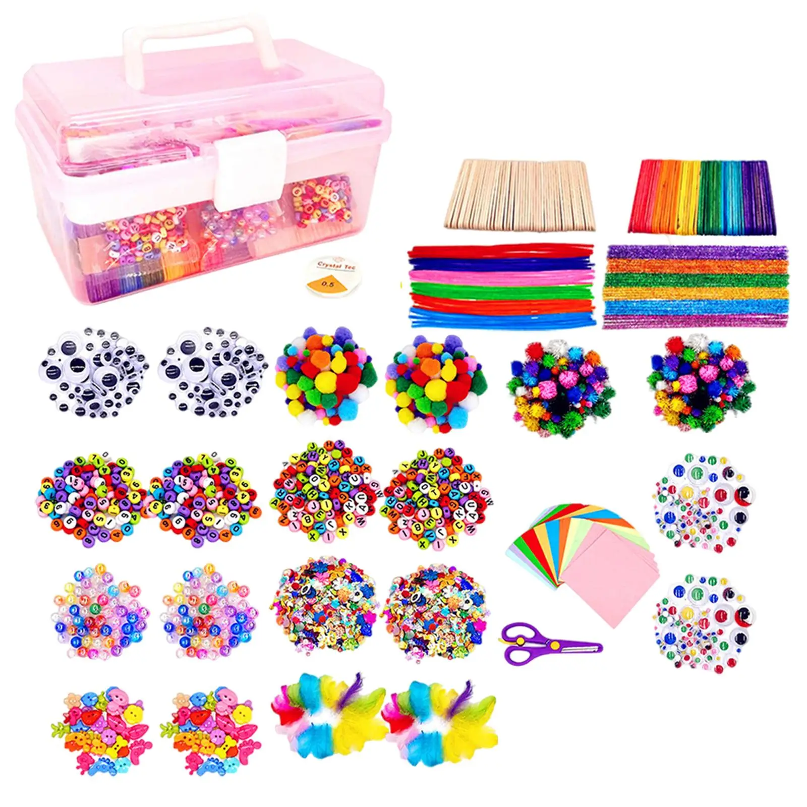

1927Pcs DIY Craft and Arts Set with Storage Box School Projects Boy Girl