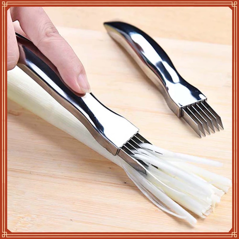 

New in Steel Onion Cutter Graters Multifunction Onion Garlic Tomato Knife Vegetable Shredders Slicer Kitchen Cooking Gadgets chr