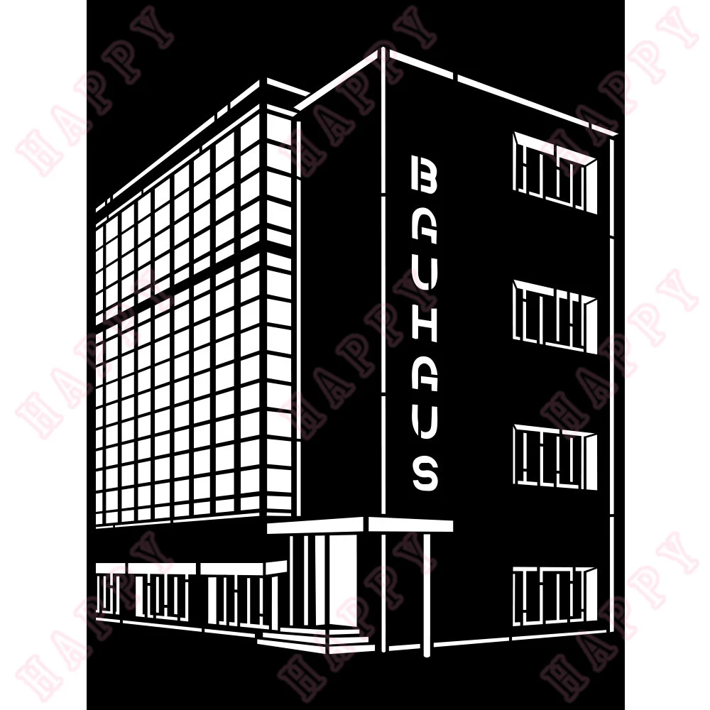 

Bauhaus Palace Plastic Stencils For 2022 Photo Template DIY Scrapbook Album Paper Card Decoration Embossing Craft Handmade Mould