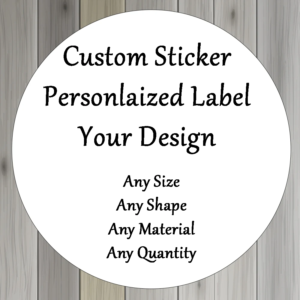 

Custom Sticker Die Kiss Cut Bright Glossy Personlized Logo Waterproof Adhesive Paper Label Tag Memo Pad DIY Diary Packaging Seal