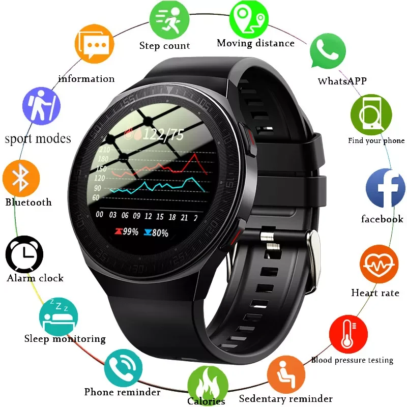 

GEJIAN Bluetooth Call Smart Watch Men 8G Memory Card Music Player smartwatch For Xiaomi Huawei Phone Waterproof Fitness Watches