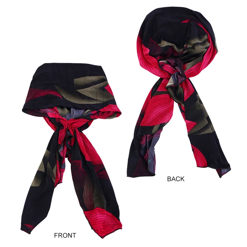 Женский тюрбан с предварительно завязанным принтом