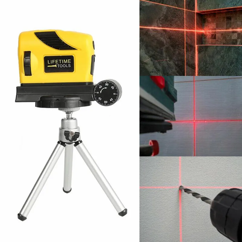

Drill Guide Collector 4 In 1 Laser Leve Horizontal Line Laser Locator With Measuring Range Vertical Measure Tape Measuring Tools