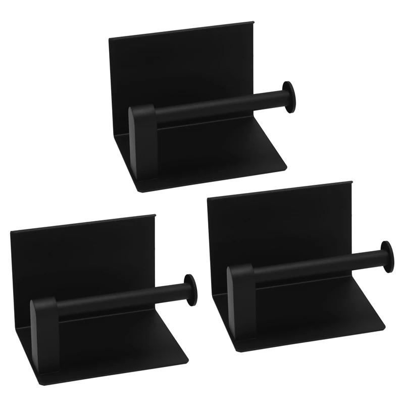 

3X 304 Stainless Steel Wall Mounted Tissue Holder Paper Towel Holder Bathroom Toilet Roll Holder