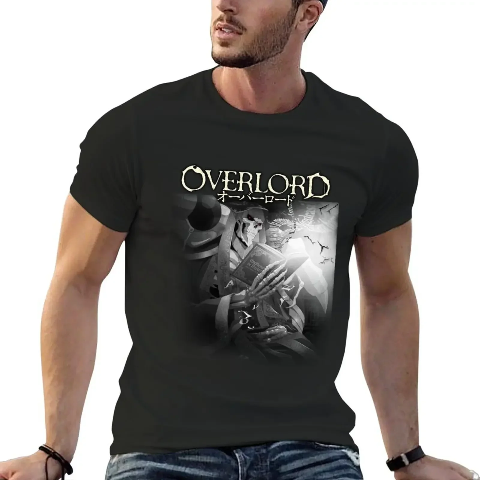 Overlord - Ainz Ooal Gown T-Shirt уличная одежда таможенные мужские футболки Fruit of the Loom