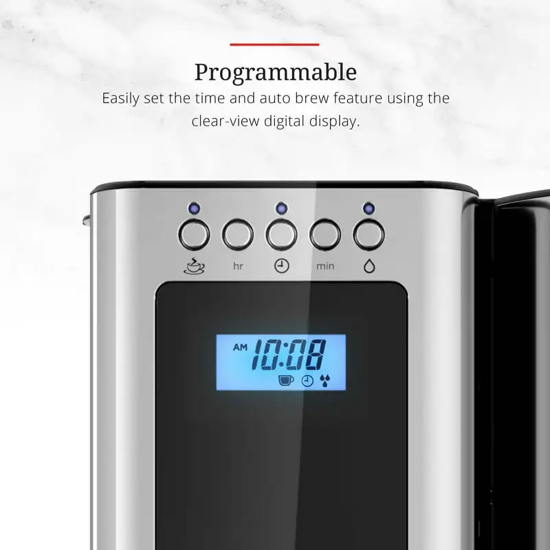 

Series 8-Cup Coffeemaker, Black & Silver, CM8100BKR