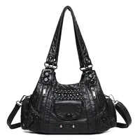 women leather crossbody bag handbag shoulder bag brand designer luxury pu leather bucket tote shopper bag travel bag