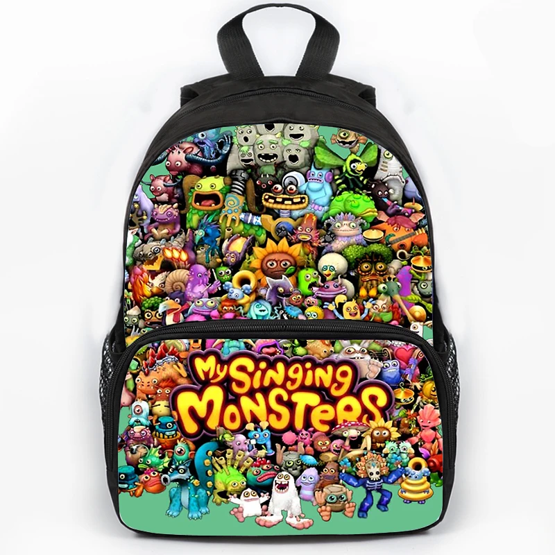 

Hot Game My Singing Monsters Schoolbag Boys Anime Backpacks Girls Bookbag Cartoon Rucksack Travel Bag Children Backpack Mochila