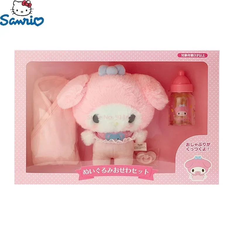 Оригинальная детская бутылочка-пустышка Sanrio плюшевая Cinnamoroll Hello Kitty My Melody детский