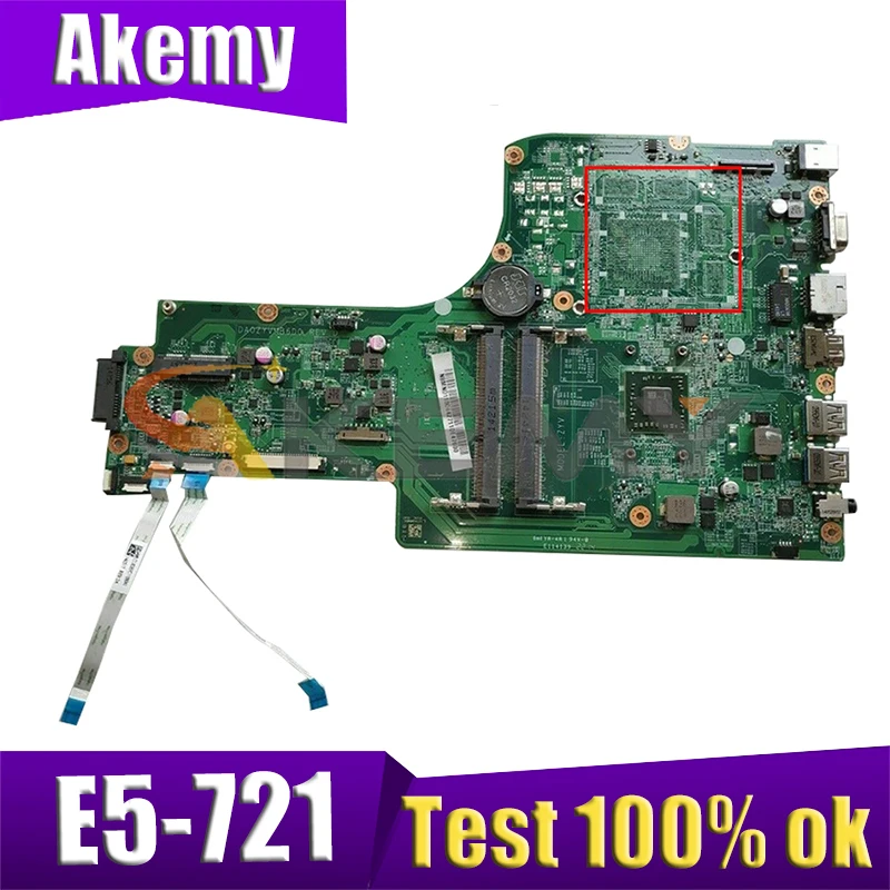 

Материнская плата AKEMY DA0ZYVMB6D0 NBMND11005 NB.MND11.005 для acer aspire Φ, материнская плата DDR3 для ноутбука, работает