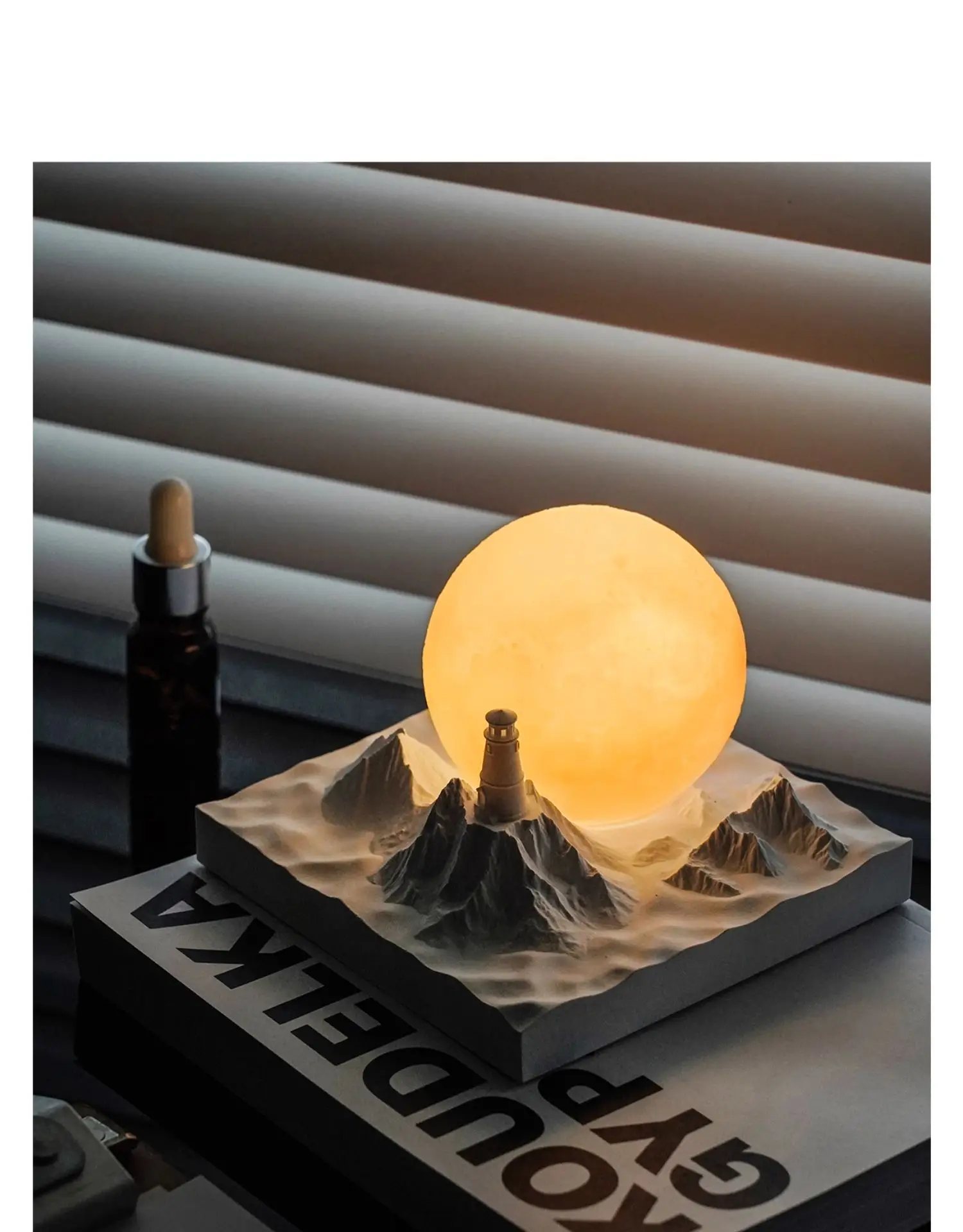 Белый Лунный свет маяк ароматный камень атмосфера