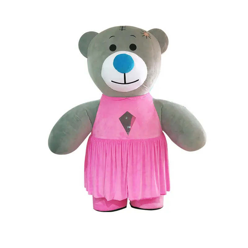 

Надувная одежда с милым медведем, плюшевый мишка, мультяшная кукла, одежда для людей, одежда для прогулок, кукольная одежда, может быть настроена на заказ