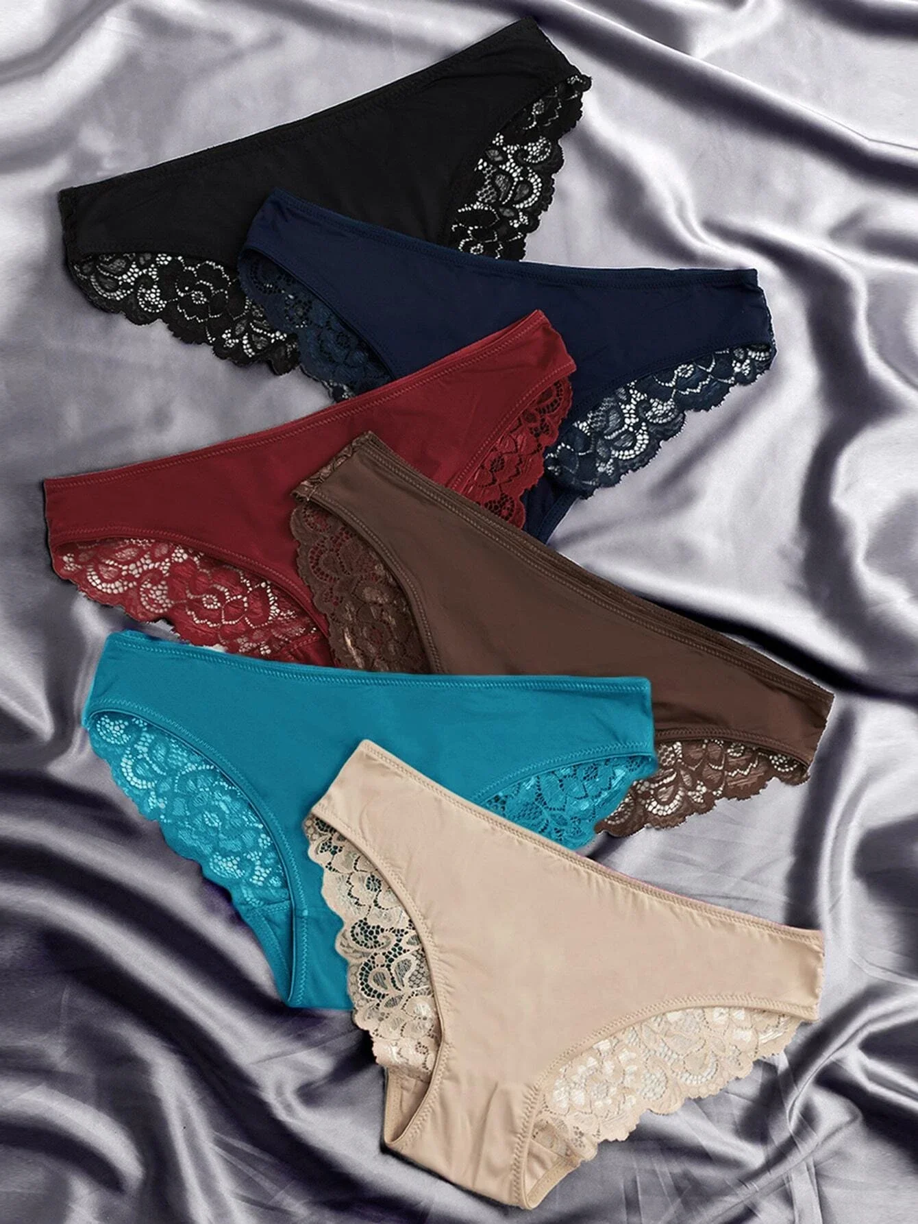 

6pack Contrast Lace Panty