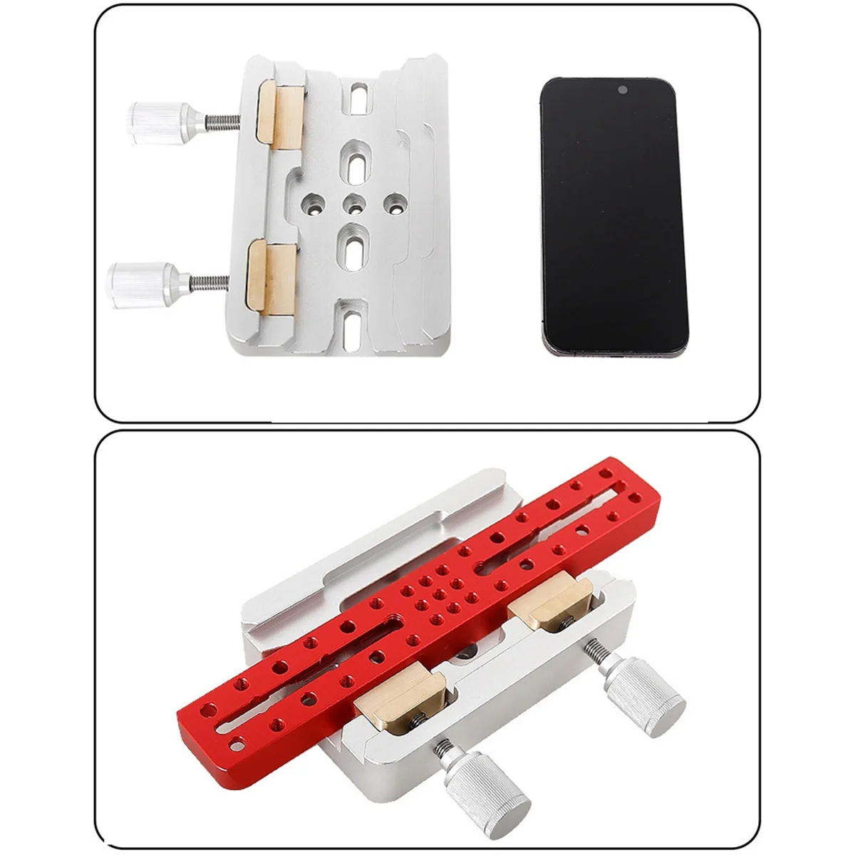 Серебряный финдерскоп Angeleyes слот ласточкин хвост двойная лосмандия/пластина с 2