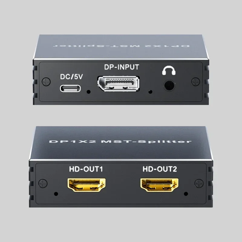Разветвитель DisplayPort 4K 60 Гц 1 в 2 выхода DP 4 MST Hub 1x2