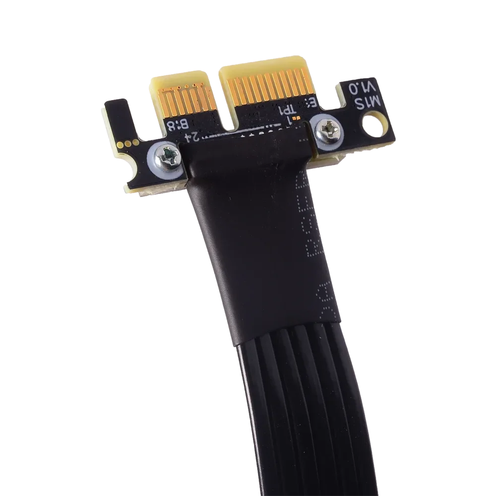 Удлинительный кабель PCIE 3 0 X1 к X4 стандартный открытый женский 90 градусов вверх