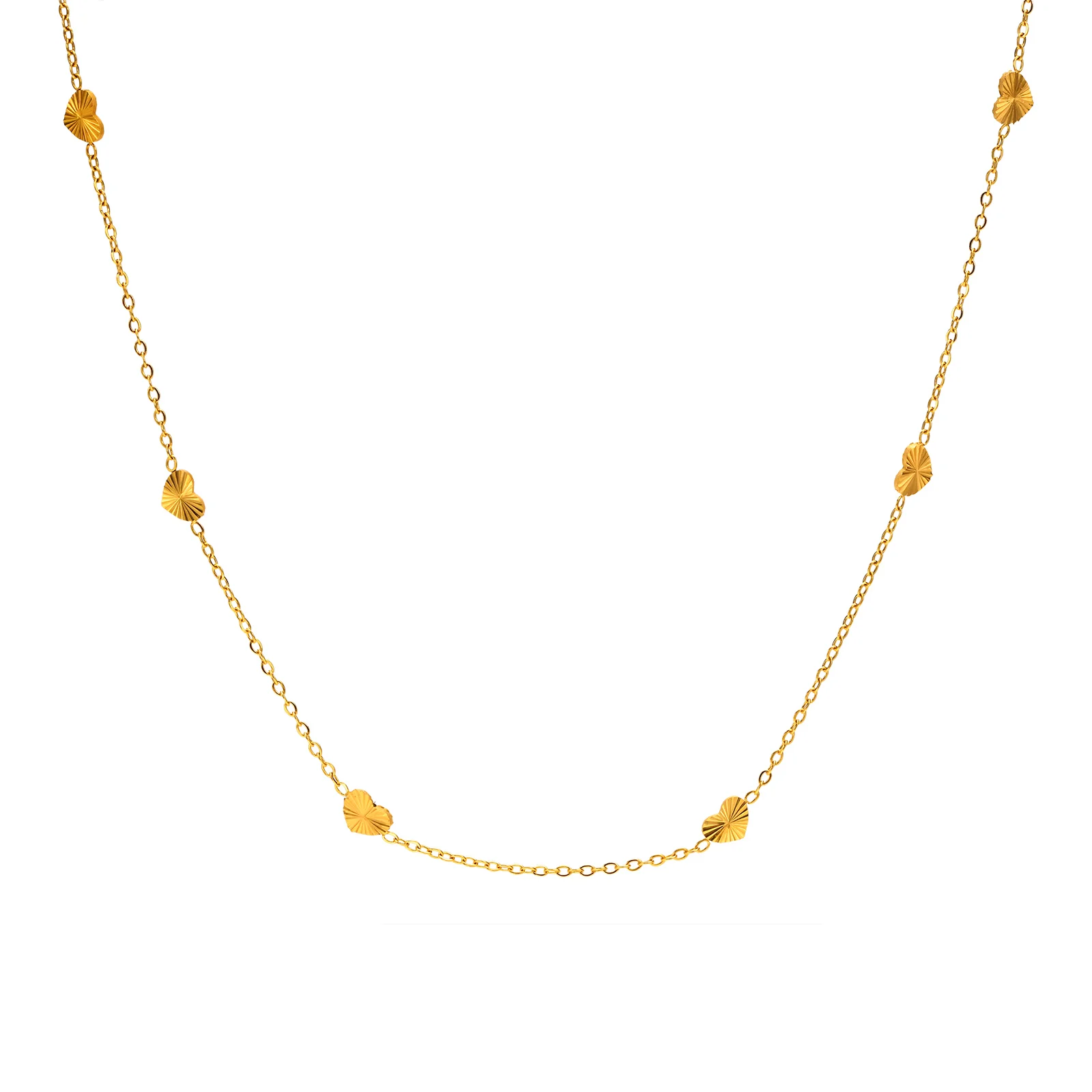 

В форме сердца, цепочка, колье для женщин, нержавеющая сталь мини ожерелье-чокер любовь, Водонепроницаемый Слои минималистский ювелирные из...