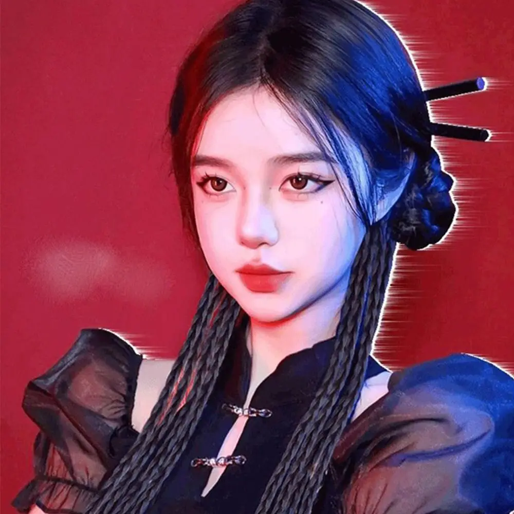 

Extensions Hairpiece Pigtail Headdress Hip Hop Hair Accessory Synthetic Box Braids Hair Rope Wig Braids Women Hair Band