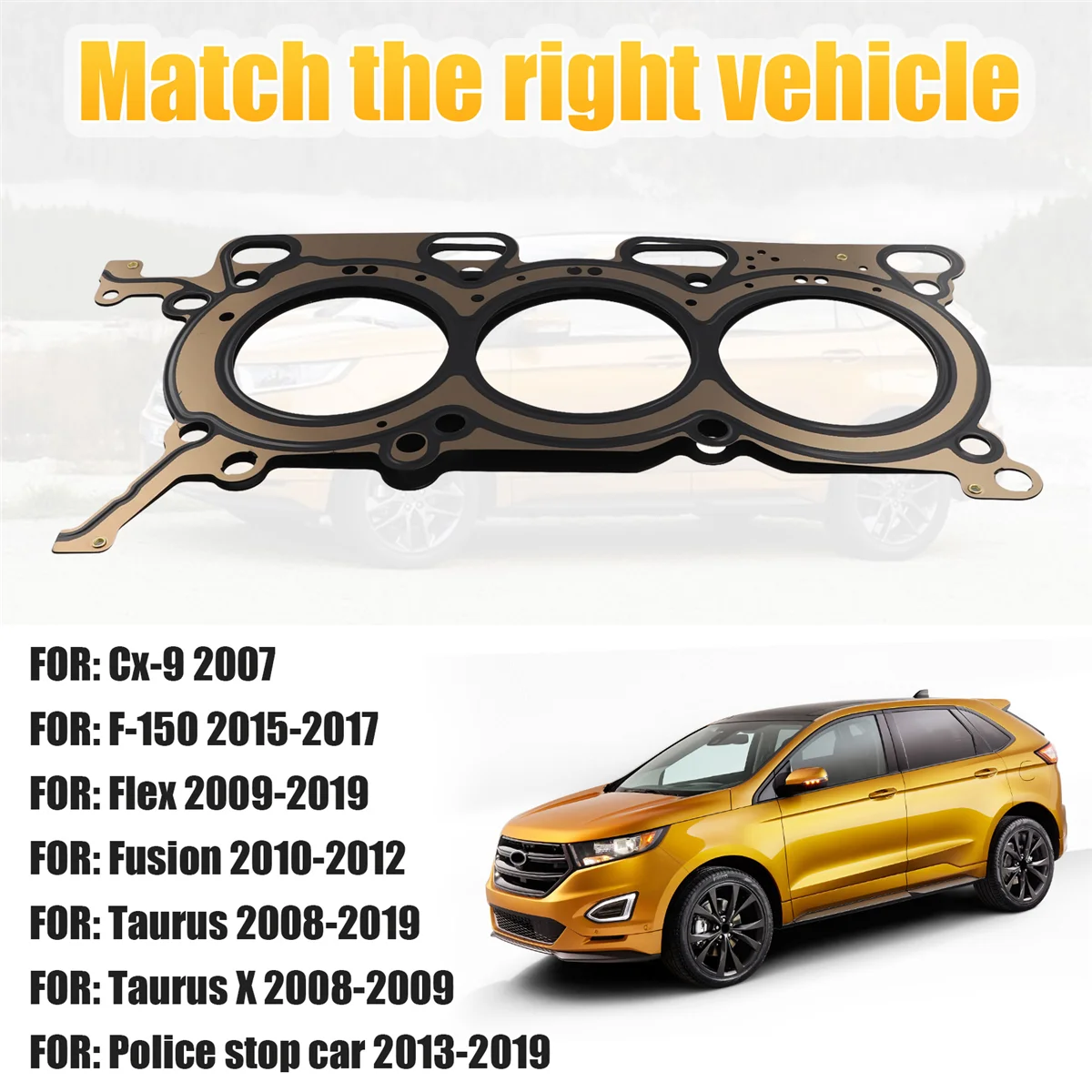 Правая прокладка головки цилиндра AT4Z6051A 7T4Z6051A для Ford Edge Explorer F-150 Flex Fusion Taurus Lincoln MKX