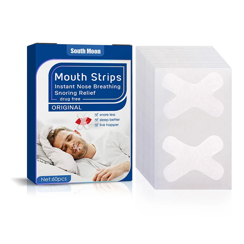 

60pcs Anti-Snoring Patch Health-Care Sleeping Nasal Sticker Better Breath Snoring Aid Device Improve Open Mouth Breathing Strip
