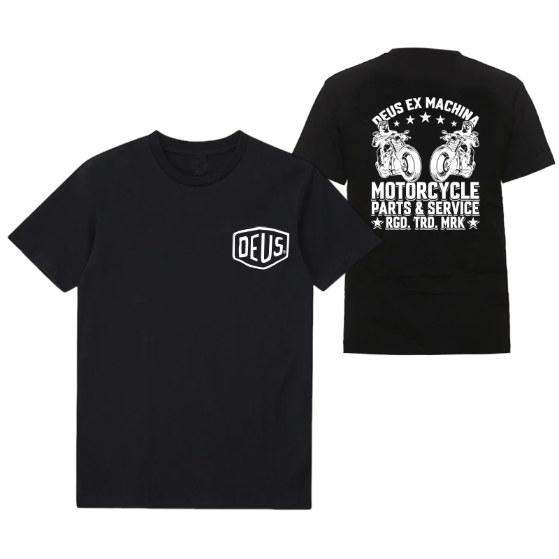 Лето 2022 новинка DEUS EX MACHINA мужская и женская футболка в стиле ретро Y2K повседневная