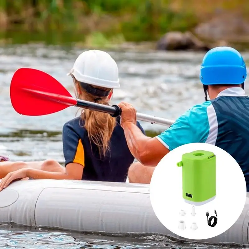 Беспроводной воздушный насос 2400 мАч портативный 4 в 1 светодиодный