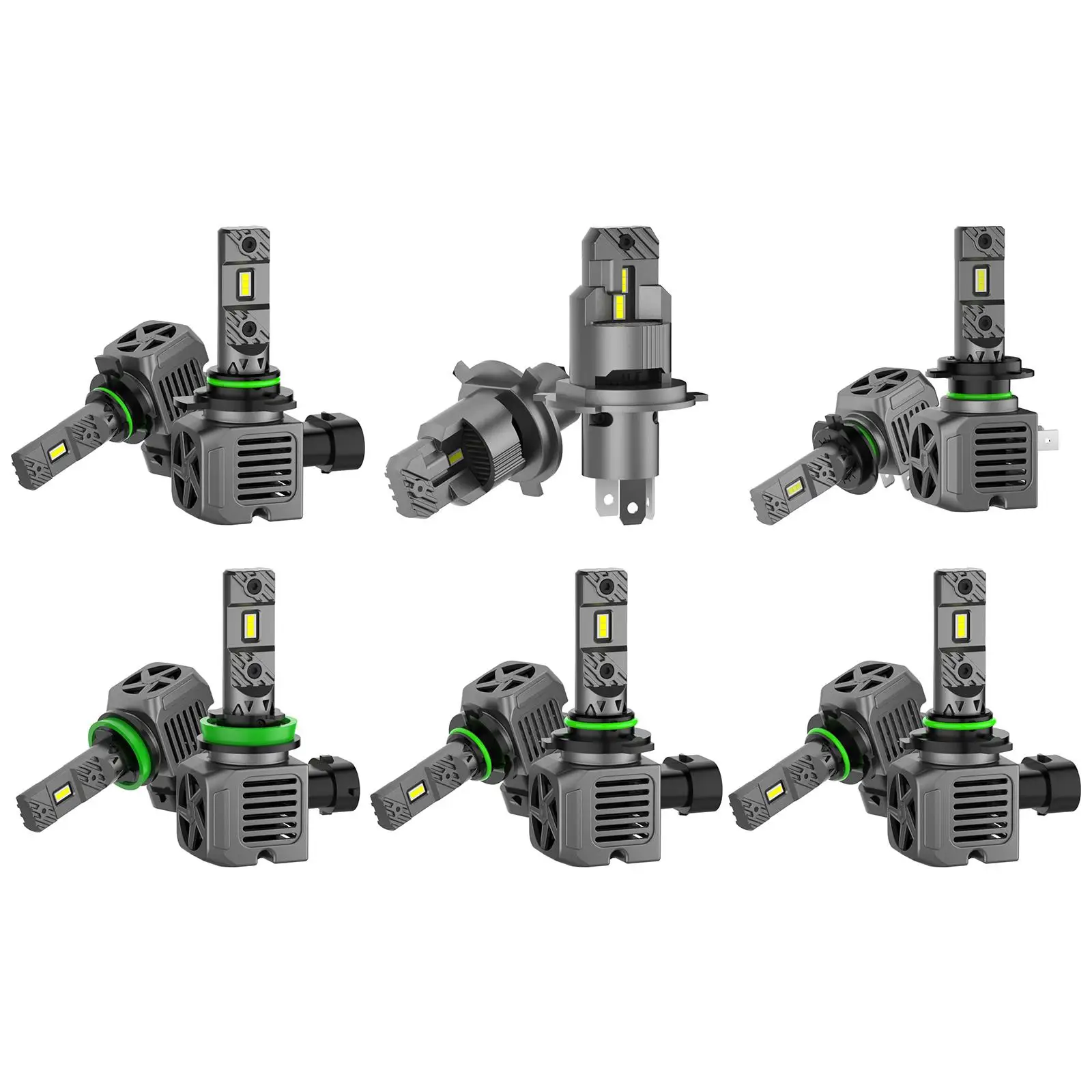 

2 Pieces Vehicle LED Headlight Bulbs 20000LM Waterproof Dustproof with Fan